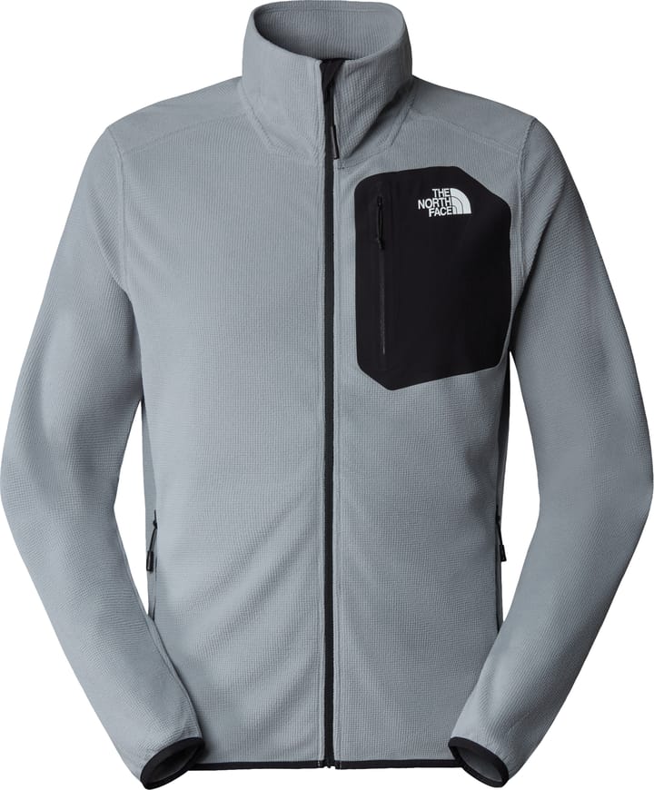 The North Face Men's Experit Grid Fleece Jacket Monument Grey/TNF Black The North Face