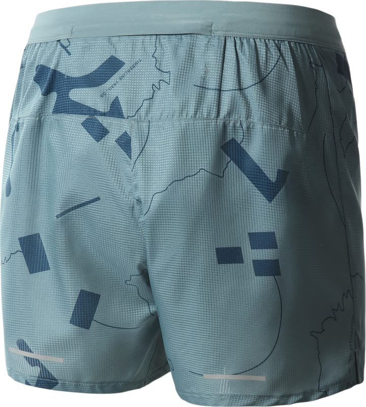 The North Face Men's Printed Sunriser Shorts Goblin Blue Trail Marker Print The North Face The North Face Men's Printed Sunriser Shorts Goblin Blue Trail Marker Print The North Face