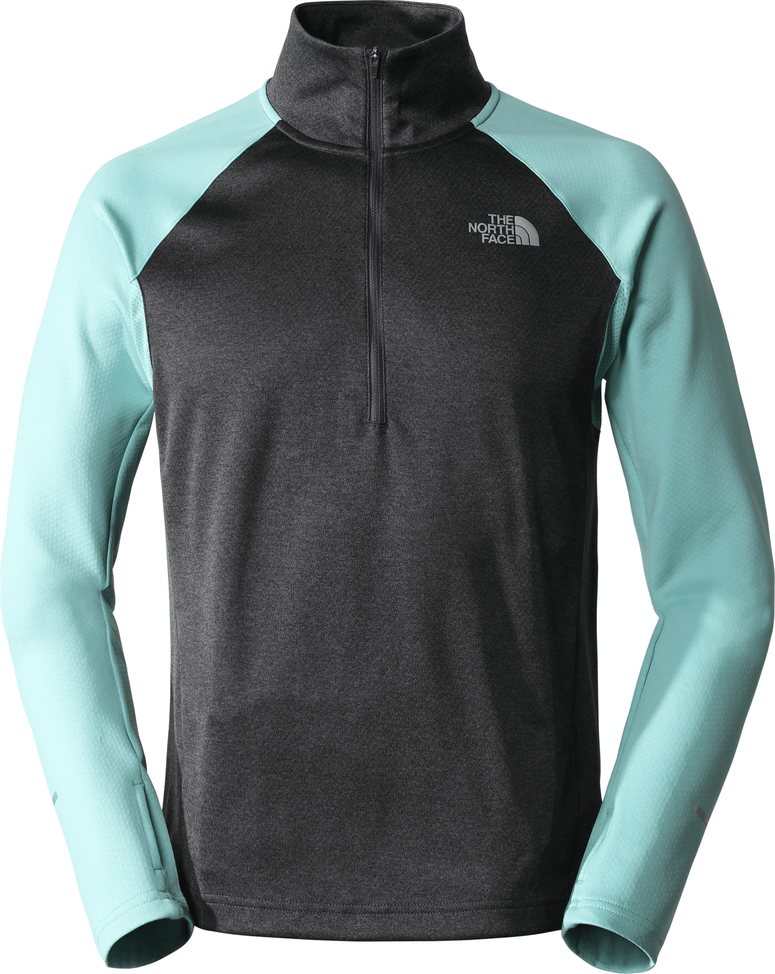 The North Face Men's 1/4 Zip Run Fleece Tnf Black/Wasabi