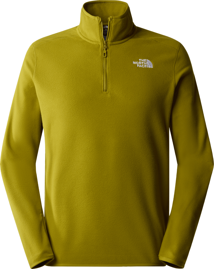 The North Face Men's 100 Glacier 1/4 Zip Fleece Sulphur Moss The North Face The North Face Men's 100 Glacier 1/4 Zip Fleece Sulphur Moss The North Face