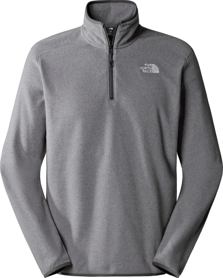 Men's 100 Glacier 1/4 Zip Fleece TNF MEDIUM GREY HEAT The North Face