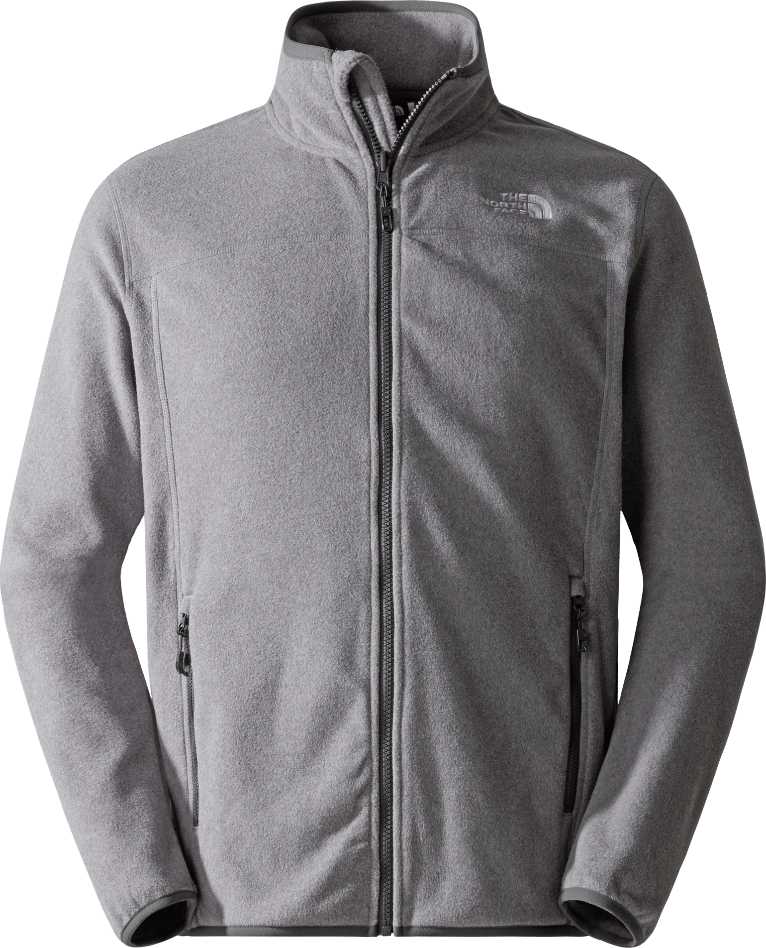 The North Face Men's 100 Glacier Full-Zip Fleece TNF Medium Grey Heat