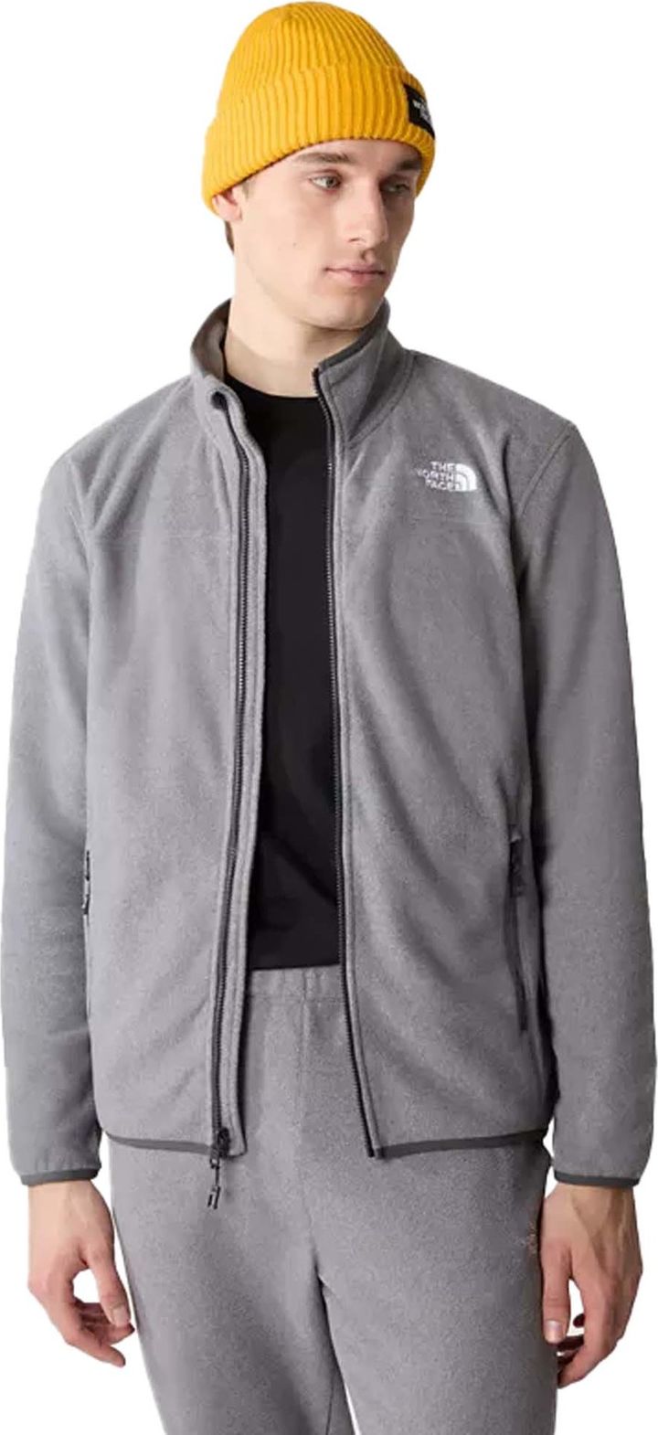 Men's 100 Glacier Full-Zip Fleece TNF MEDIUM GREY HEAT The North Face