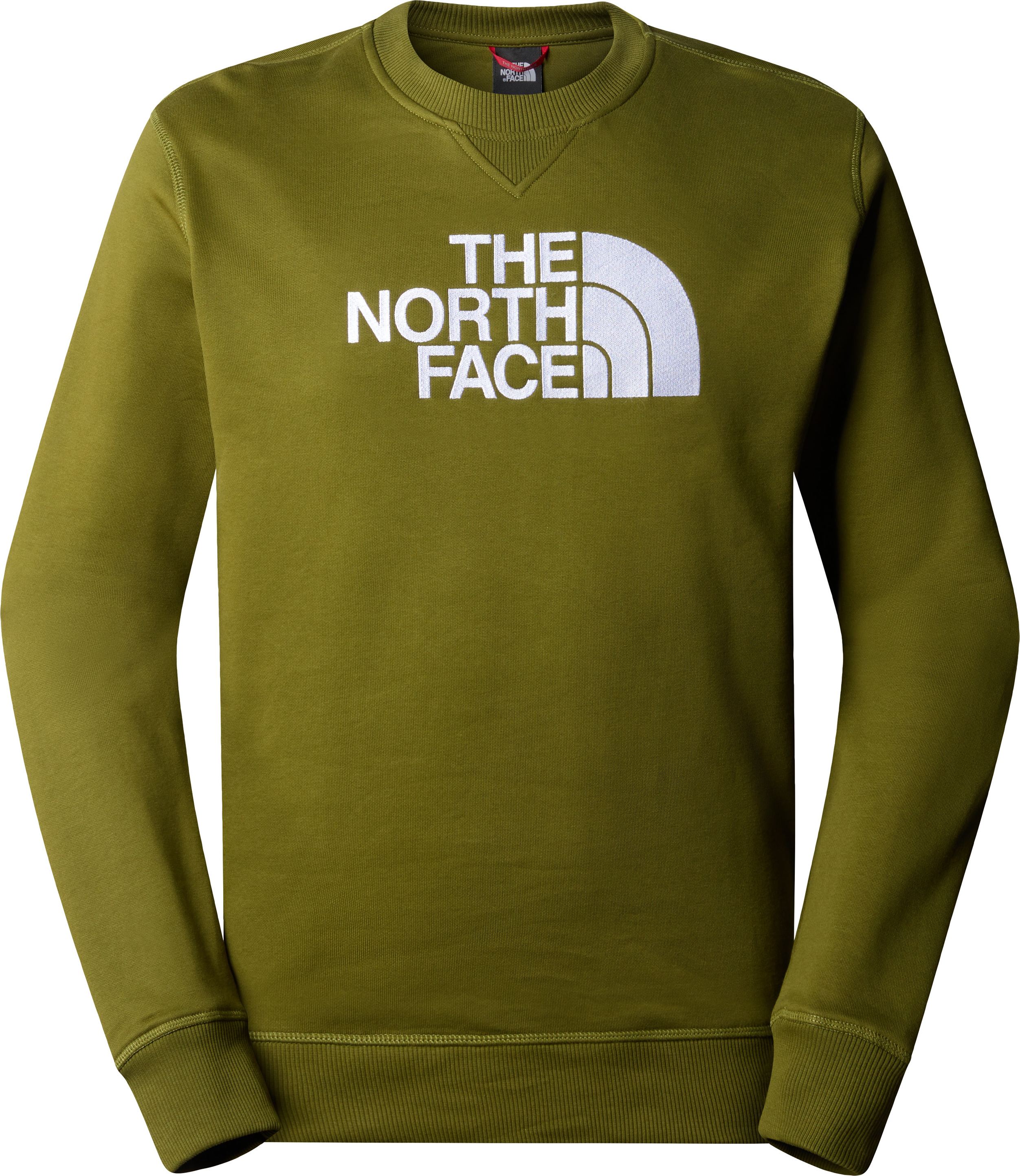 The North Face Men's Drew Peak Crew Forest Olive Långärmade vardagströjor M