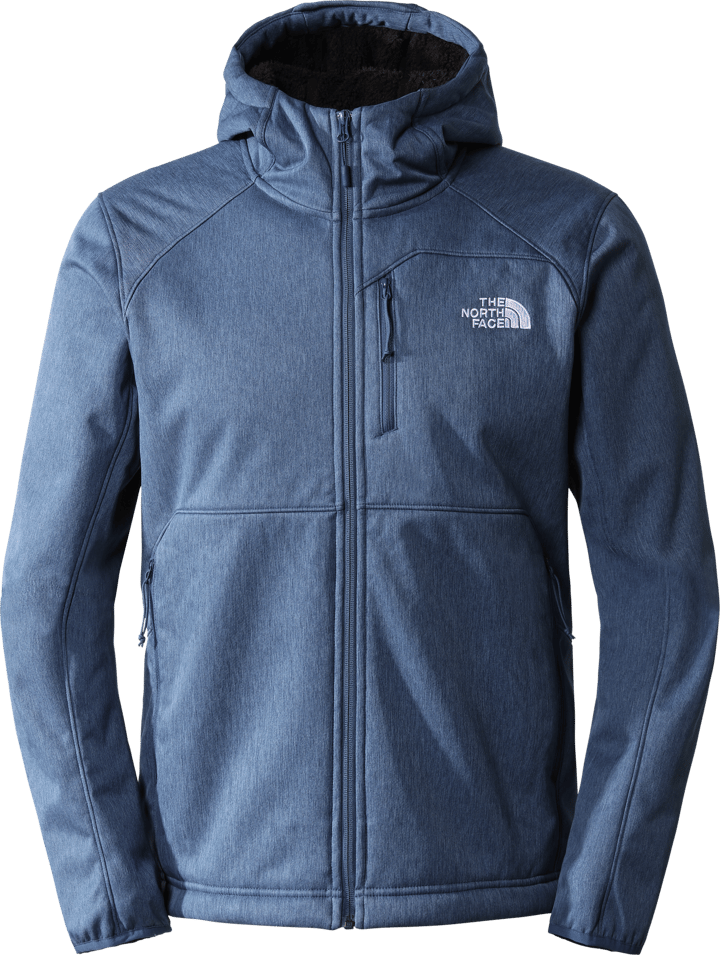 Men's Quest Hooded Softshell Jacket Shady Blue Dark Heather The North Face