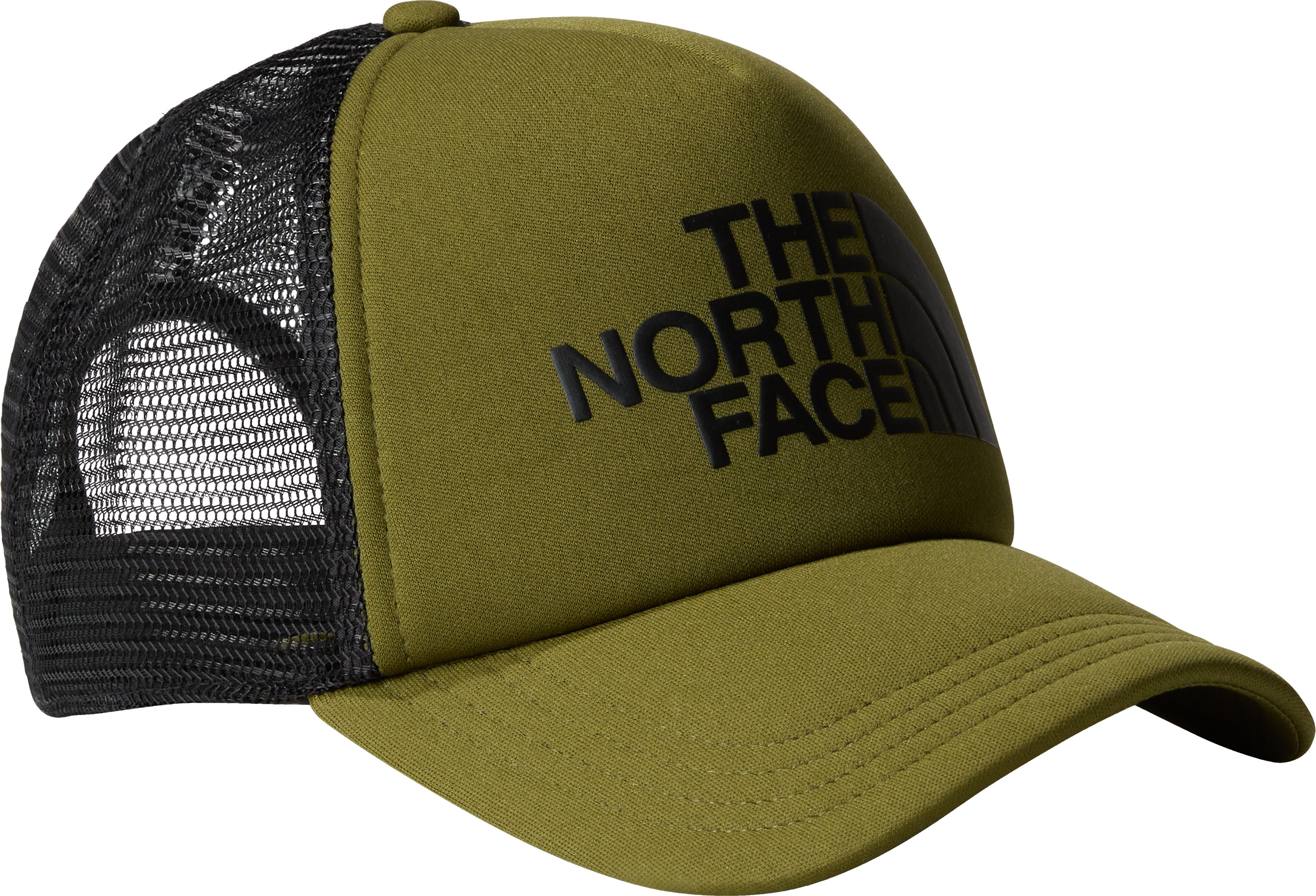 The North Face TNF Logo Trucker Cap Forest Olive/Tnf Black OneSize, FOREST OLIVE/TNF BLACK