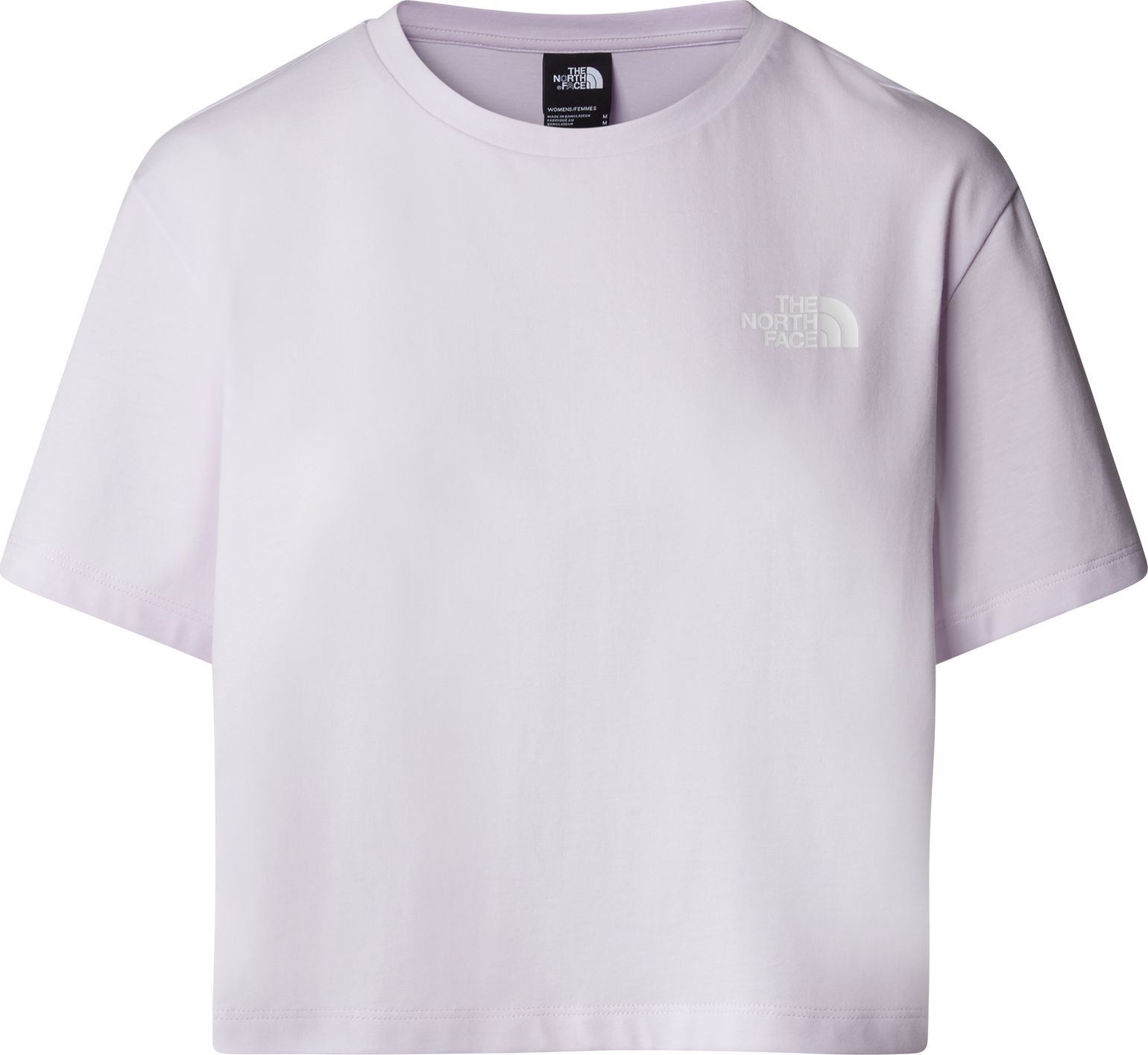 The North Face W Cropped Simple Dome Tee Icy Lilac
