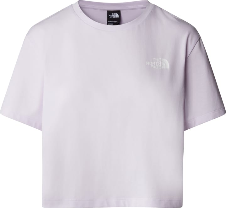 The North Face W Cropped Simple Dome Tee Icy Lilac The North Face