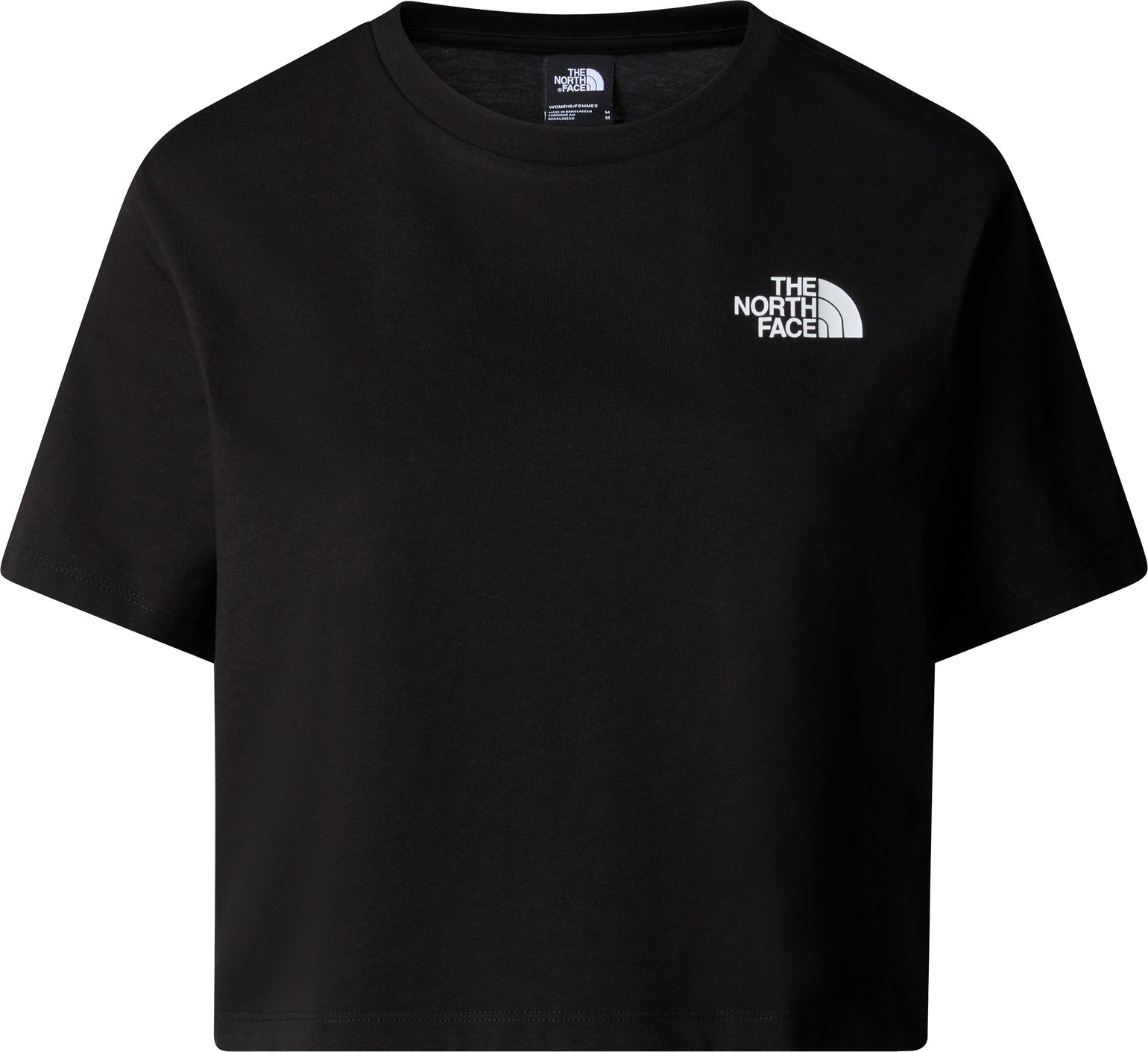 The North Face W Cropped Simple Dome Tee TNF Black