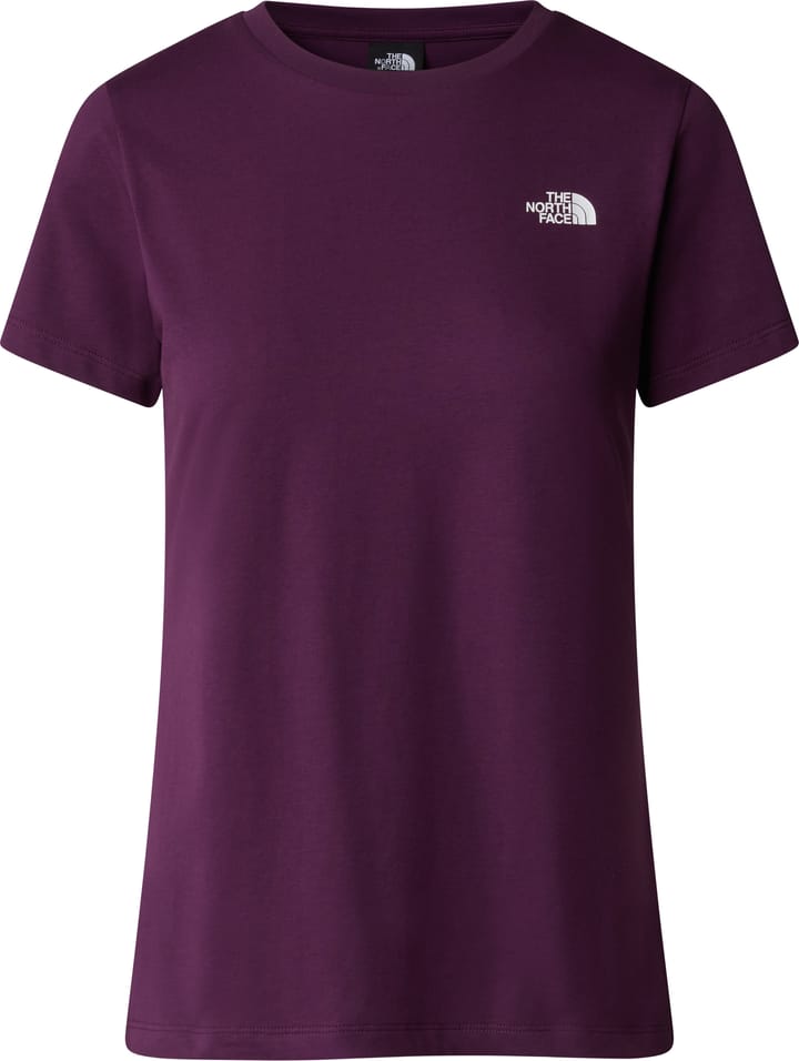 The North Face W S/S Simple Dome Tee Black Currant Purple The North Face
