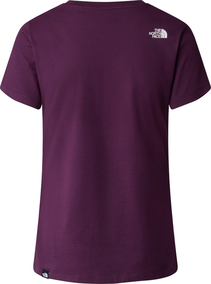The North Face W S/S Simple Dome Tee Black Currant Purple The North Face