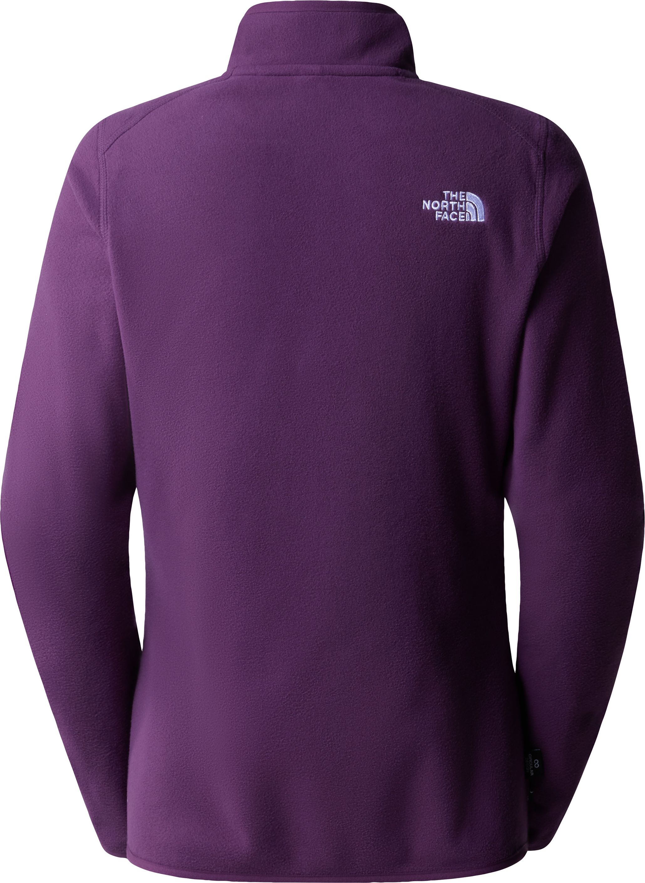 The North Face Women's 100 Glacier 1/4 Zip Black Currant Purple