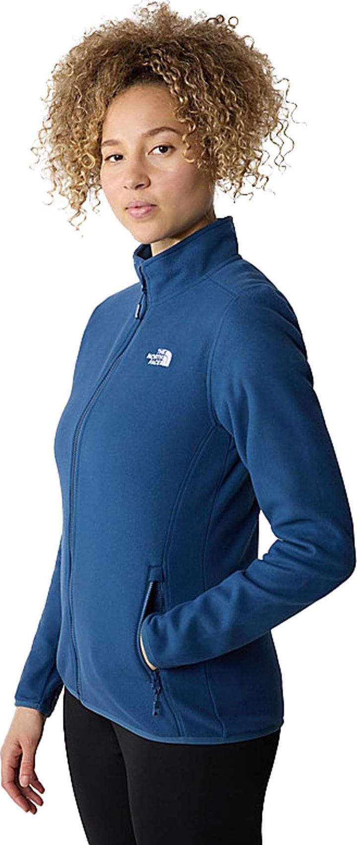 Women's 100 Glacier Full-Zip Fleece SHADY BLUE The North Face