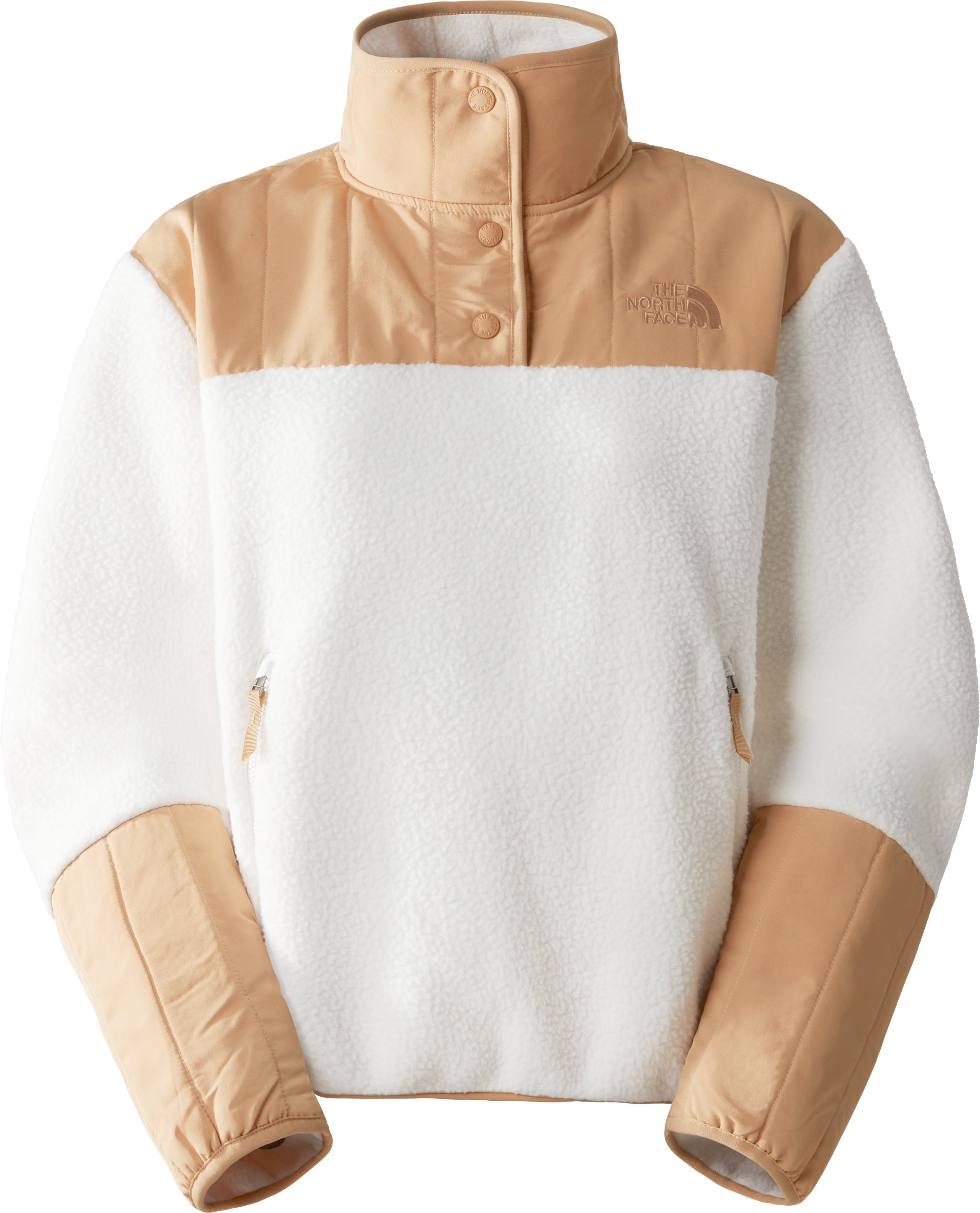 The North Face Women's Cragmont 1/4 Neck Fleece Gardenia White/Almond Butter Mellanlager tröjor L