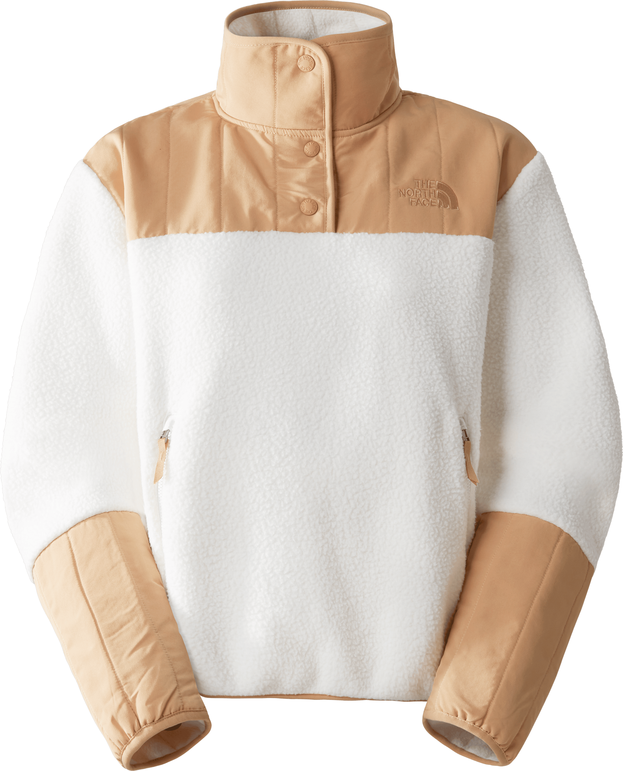 The North Face Women's Cragmont 1/4 Neck Fleece Gardenia White/Almond Butter