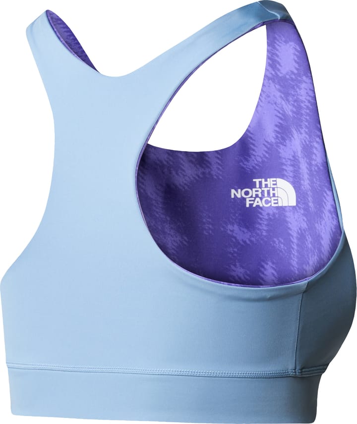 The North Face Women's Flex Printed Bra Optic Violet Abstract P The North Face
