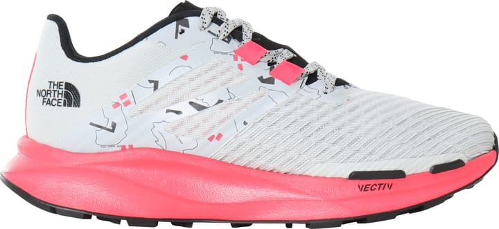 The North Face Women's VECTIV Eminus TNF White Trail Marker Print/Brilliant Coral The North Face