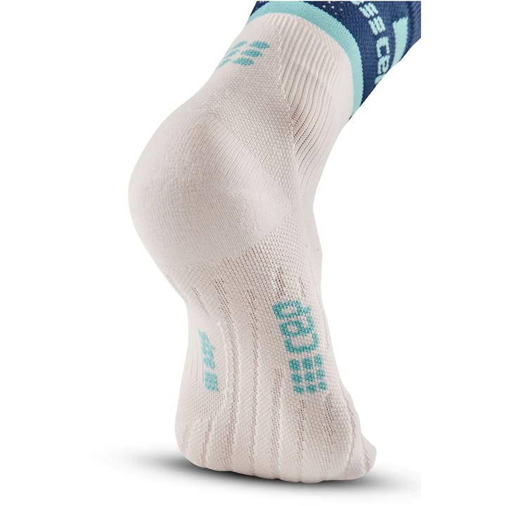 Men's The Run Socks, Mid Cut Blue/Off White CEP