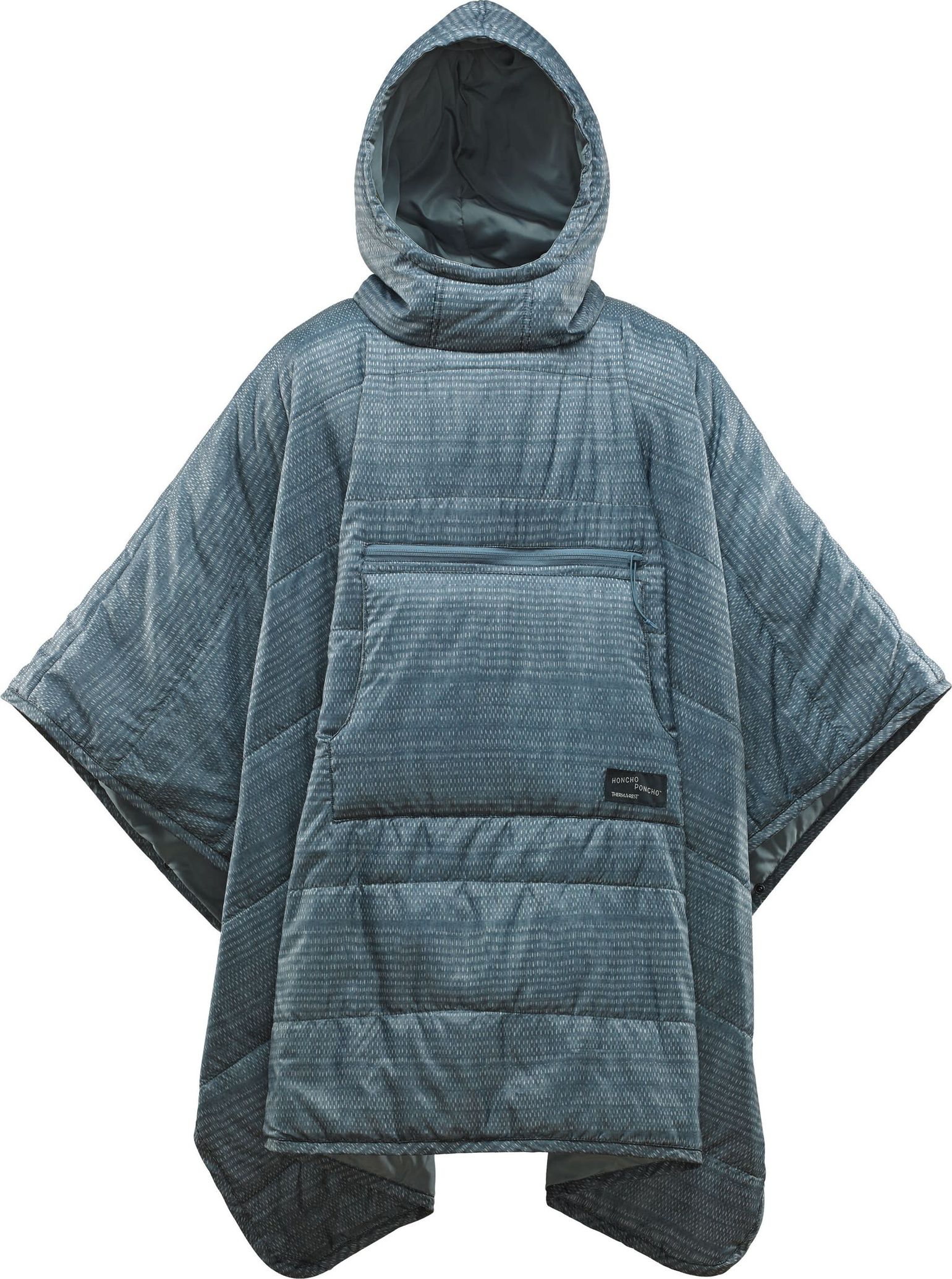 Honcho Poncho Blue Woven