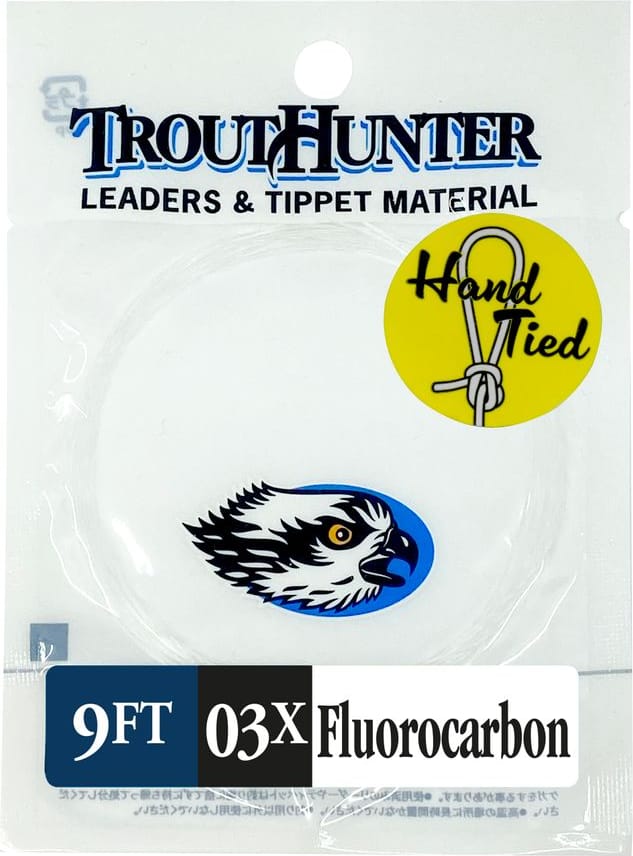 Trout Hunter Fluorocarbon Leader W/Loop 9ft Trout Hunter