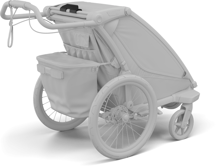 Thule Aion Changing Bag Bike Trailer Clip Black Thule