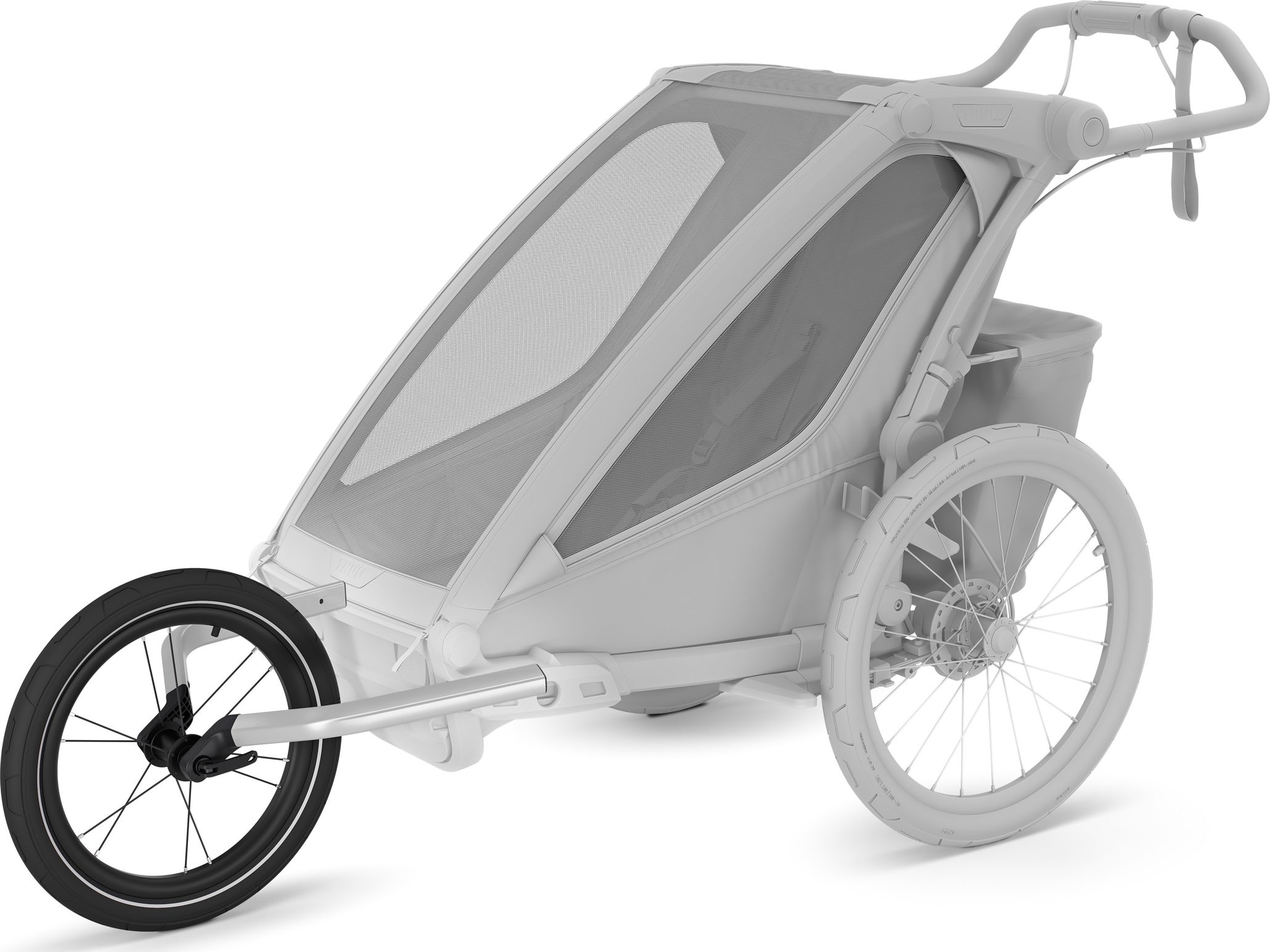 Thule Chariot 2 Jogging Kit Single Aluminium