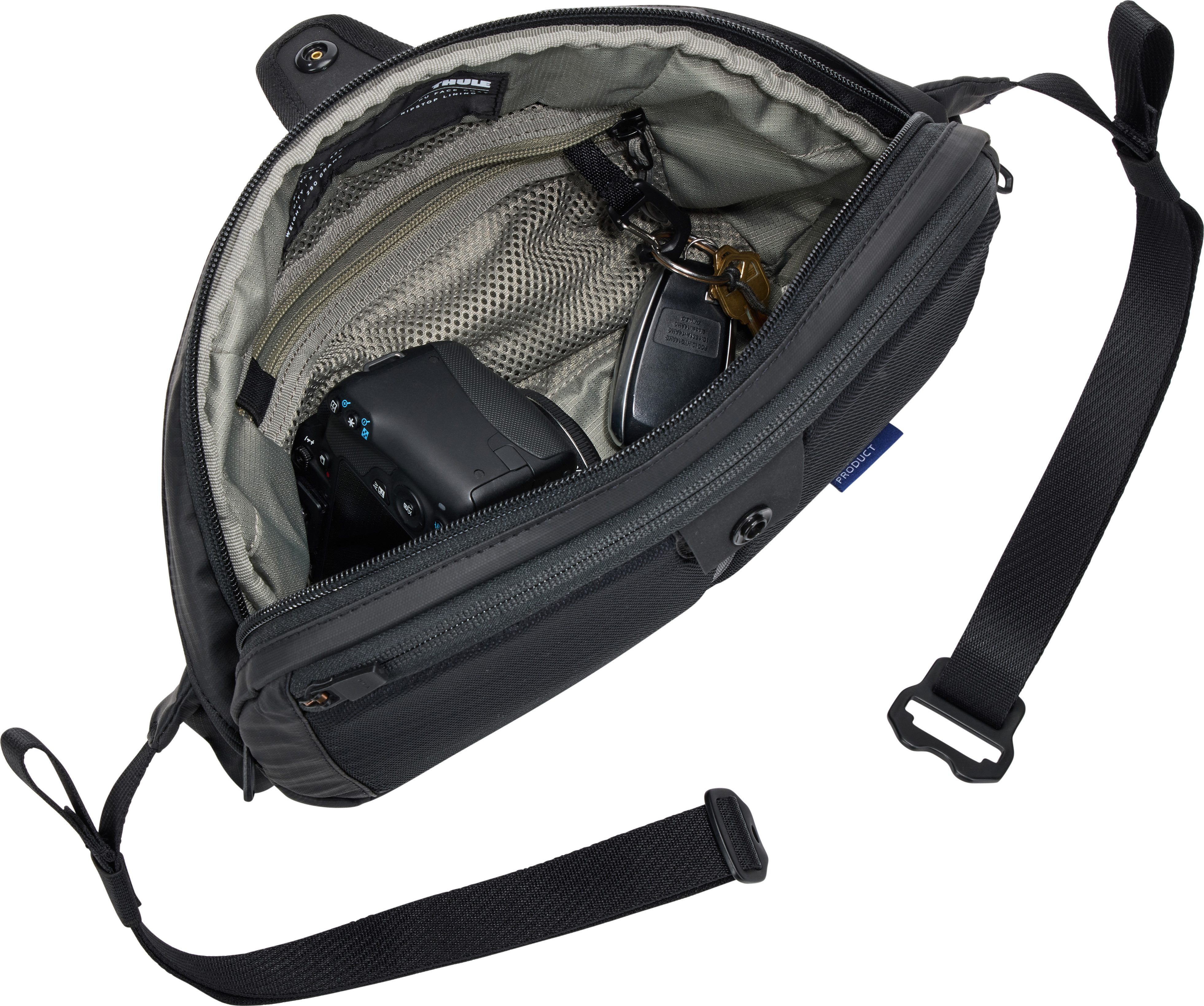 THULE｜MESSENGERBAGS (Thul Tact Crossbody 5L BLACK (3204 Thule Tact Crossbody 5L Black | Buy Thule Tact Crossbody 5L