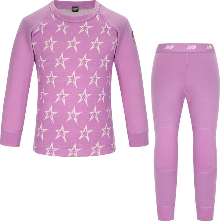Skogstad Kids' Loppa Merinoull Sett Bright Purple Skogstad