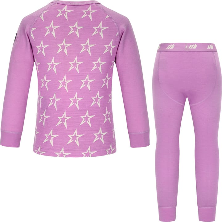 Skogstad Kids' Loppa Merinoull Sett Bright Purple Skogstad