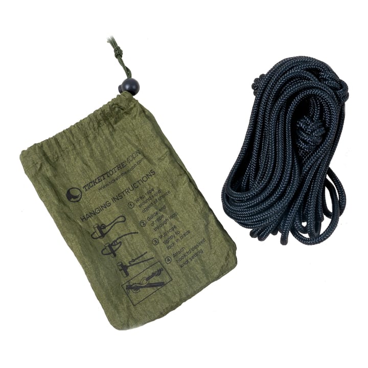 Ticket to the Moon Hammock Attachment Rope Pouch Black Ticket to the Moon