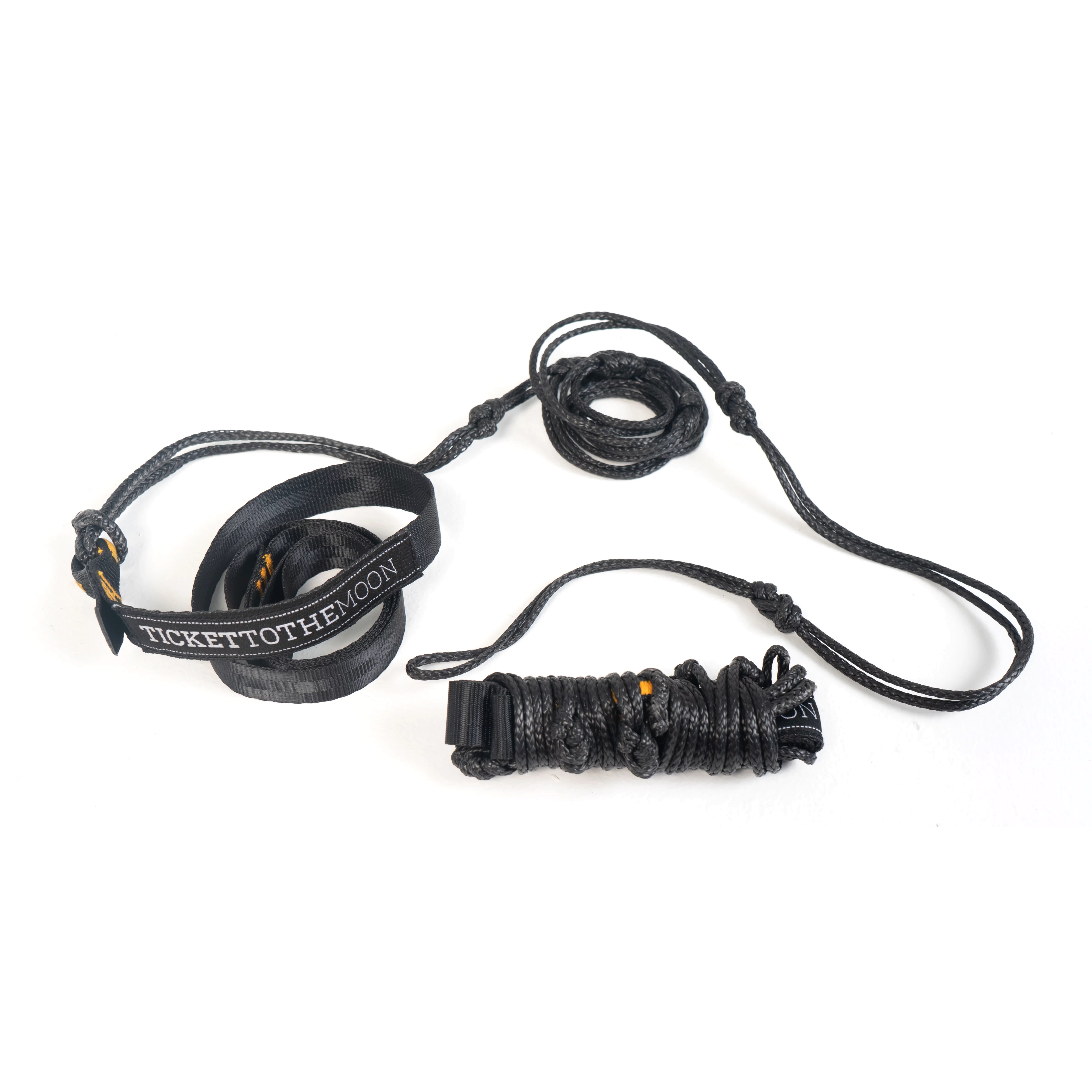 Ticket to the Moon Lightest Straps 2x250cm NoColour Hengekøye Black OneSize