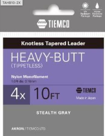 Akron Heavy Butt Tippetless - 10' Akron