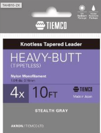 Akron Heavy Butt Tippetless - 10' Akron