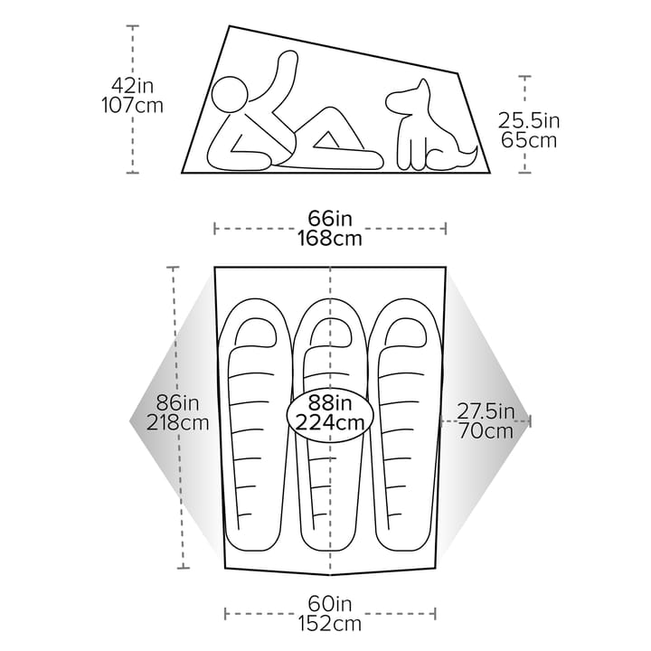 Big Agnes Tiger Wall Ul3 Mercury/evening Primrose Big Agnes