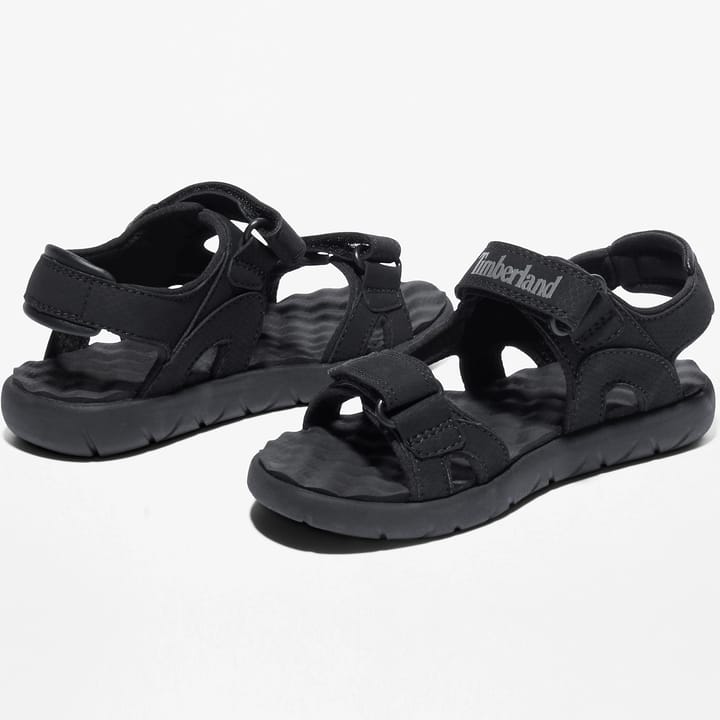 Kids' Perkins Row 2-Strap Sandal Black Timberland