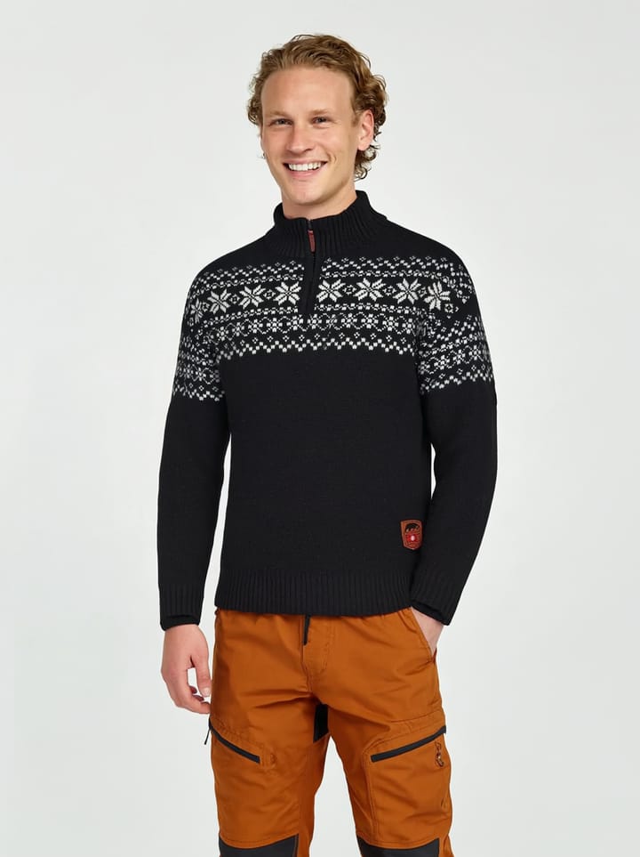 Gridarmor Snøkrystall Hz Ullgenser Men Black/White Gridarmor Gridarmor Snøkrystall Hz Ullgenser Men Black/White Gridarmor