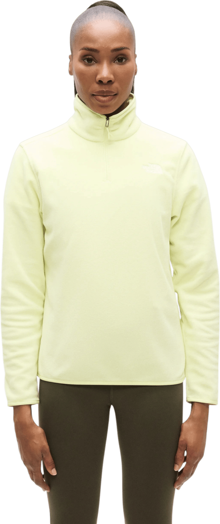 The North Face Women's Glacier Fleece 1/4 Zip Jacket Lemon Mist The North Face