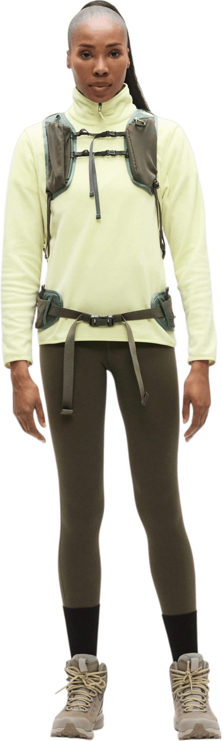 The North Face Women's Glacier Fleece 1/4 Zip Jacket Lemon Mist The North Face