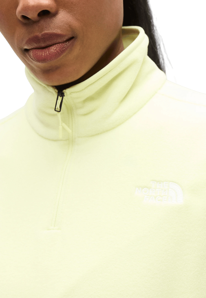 The North Face Women's Glacier Fleece 1/4 Zip Jacket Lemon Mist The North Face