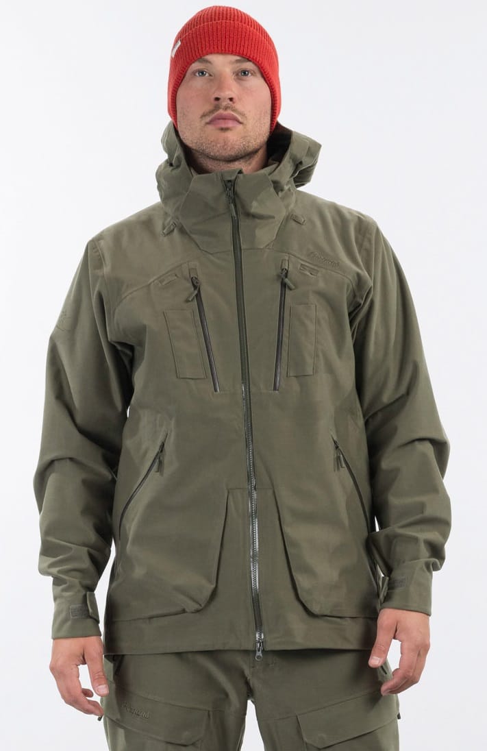 Bergans Unisex Hogna 3L Jacket Green Mud Bergans
