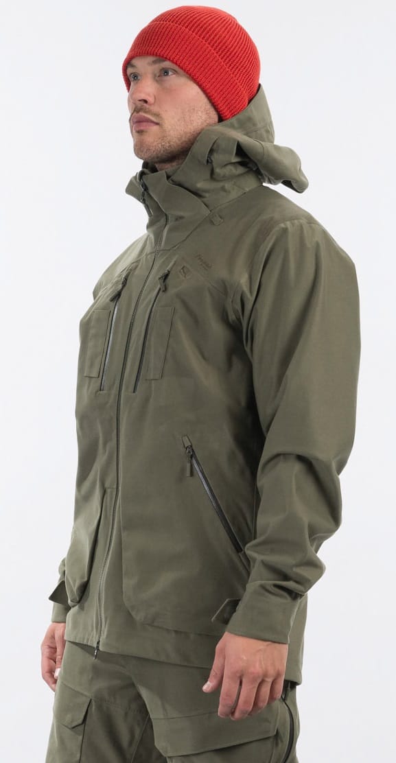Bergans Unisex Hogna 3L Jacket Green Mud Bergans