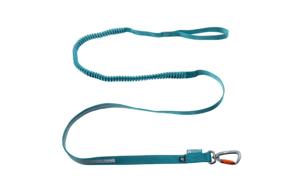 Non-stop Dogwear Touring Bungee Leash Teal