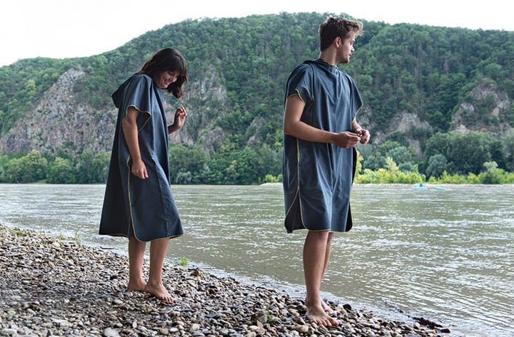 Cocoon Microfiber Towel Poncho Ultralight Anchor Grey Cocoon