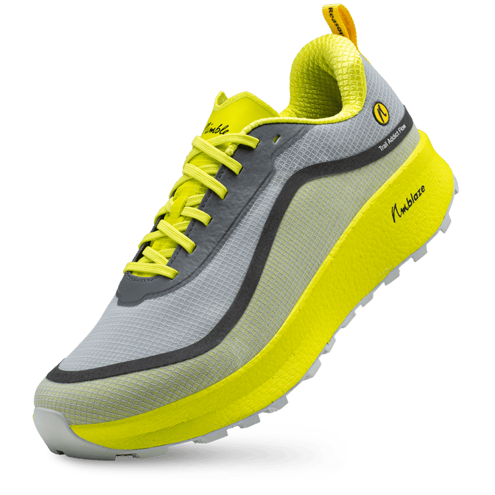 Joe Nimble Men's Trail Addict Flow+ Yellow/Grey II Joe Nimble