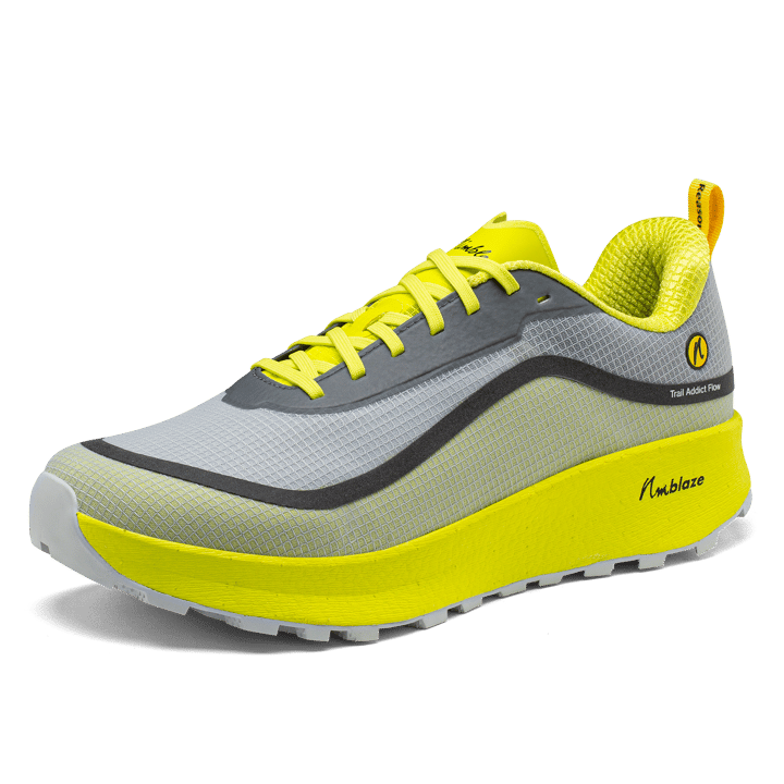 Joe Nimble Men's Trail Addict Flow+ Yellow/Grey II Joe Nimble