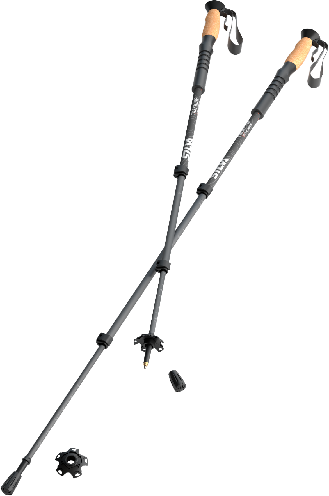 Silva Walking Poles Aluminium Cork