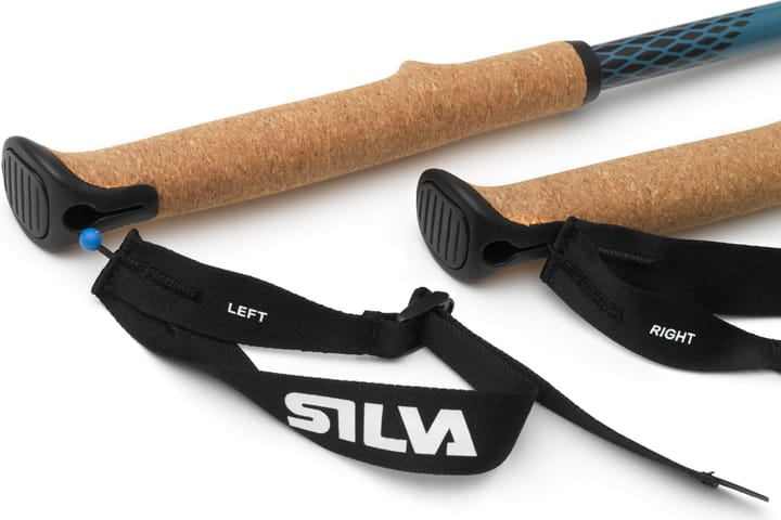 Silva Trekking Poles Carbon Tele Blue/Cork Silva