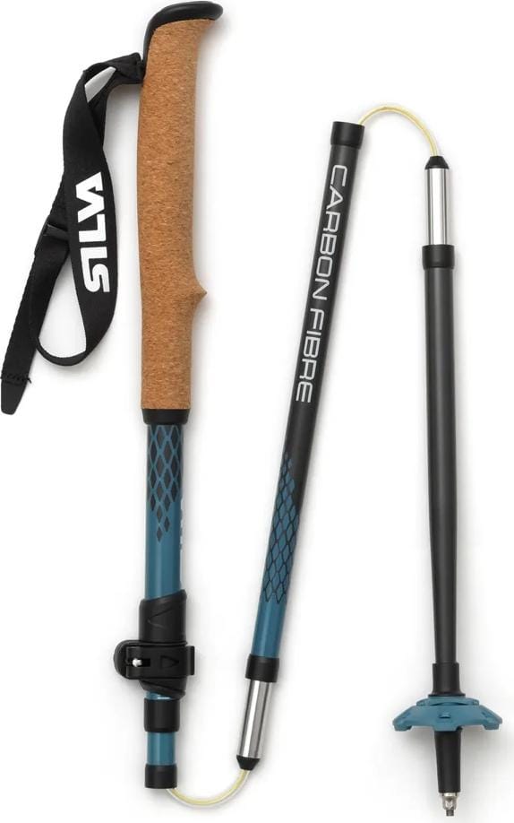 Silva Trekking Poles Carbon Z Adjustable Blue Silva