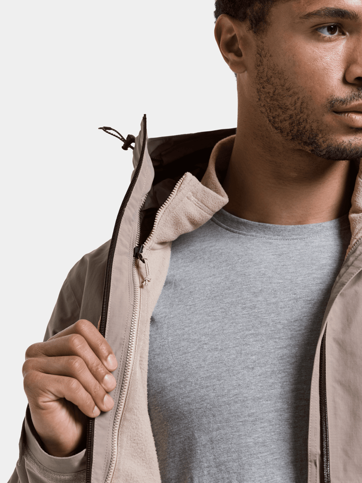 Didriksons Men's Trien 3-in-1 Jacket Ash Brown Didriksons