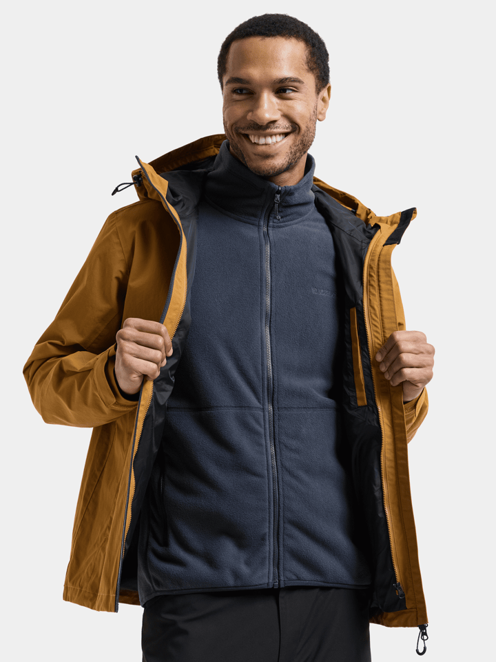 Didriksons Men's Trien 3-in-1 Jacket Spice Brown Didriksons